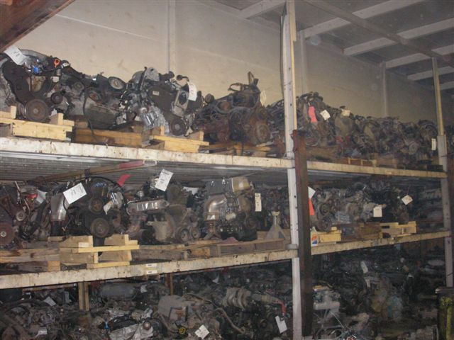 Engines in the warehouse